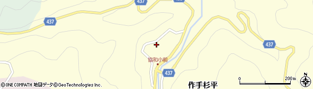 愛知県新城市作手杉平本郷周辺の地図