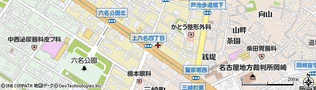 愛知トヨタＥＡＳＴ　岡崎中店周辺の地図