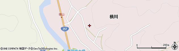 愛知県新城市横川長畑148周辺の地図