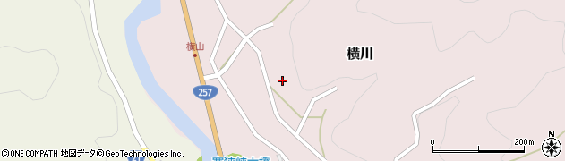 愛知県新城市横川長畑周辺の地図