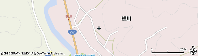 愛知県新城市横川（長畑）周辺の地図