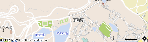 兵庫県加東市下滝野周辺の地図