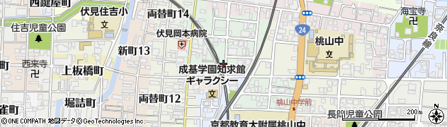 京都府京都市伏見区桃山水野左近西町47周辺の地図