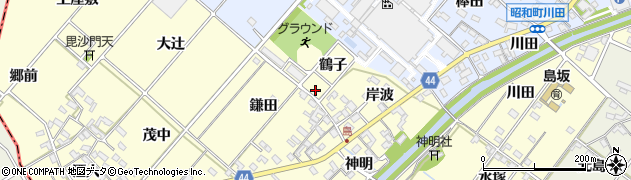 愛知県岡崎市島坂町周辺の地図