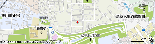 京都府京都市伏見区深草大亀谷万帖敷町455周辺の地図