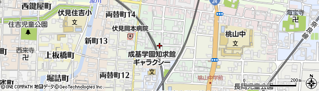 京都府京都市伏見区桃山水野左近西町48周辺の地図