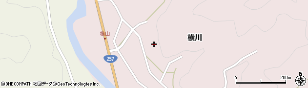 愛知県新城市横川長畑183周辺の地図