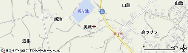 愛知県知多郡東浦町藤江奥蕨43周辺の地図
