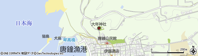 大年神社周辺の地図