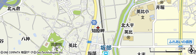 愛知県阿久比町（知多郡）卯坂（知原岬）周辺の地図