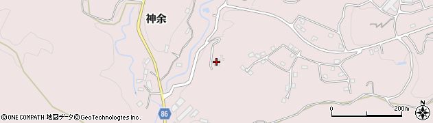 三芳水道企業団神余浄水場周辺の地図