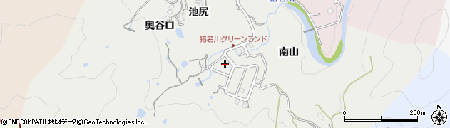 兵庫県猪名川町（川辺郡）林田（下川）周辺の地図