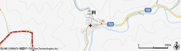 大阪府高槻市二料（垣内）周辺の地図