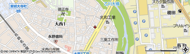ファブリカ岡崎インター店周辺の地図