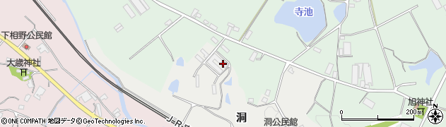 兵庫県三田市洞401周辺の地図