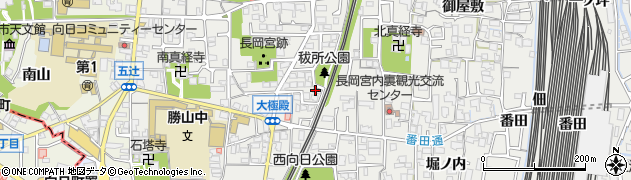 京都府向日市鶏冠井町（秡所）周辺の地図
