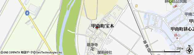 滋賀県甲賀市甲南町宝木周辺の地図