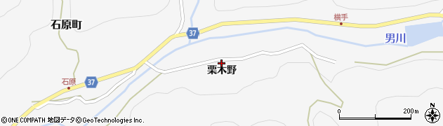 愛知県岡崎市石原町（栗木野）周辺の地図