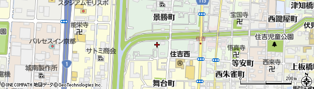 京都府京都市伏見区景勝町6周辺の地図