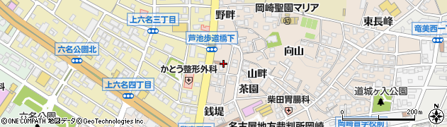 愛知県岡崎市明大寺町（沖折戸）周辺の地図