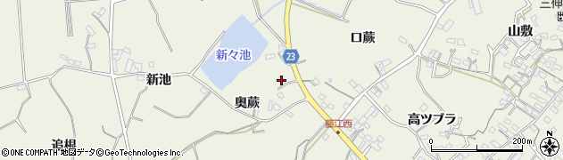 愛知県知多郡東浦町藤江奥蕨13周辺の地図