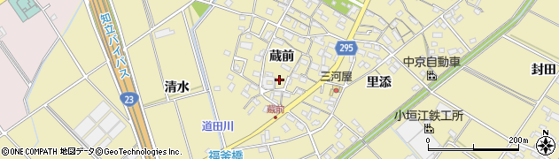愛知県安城市福釜町蔵前64周辺の地図