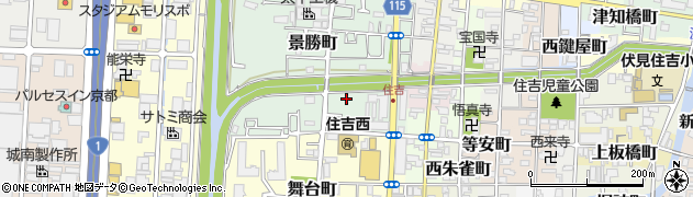 京都府京都市伏見区景勝町27周辺の地図