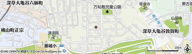 京都府京都市伏見区深草大亀谷万帖敷町439周辺の地図