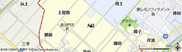 愛知県岡崎市島坂町大辻周辺の地図