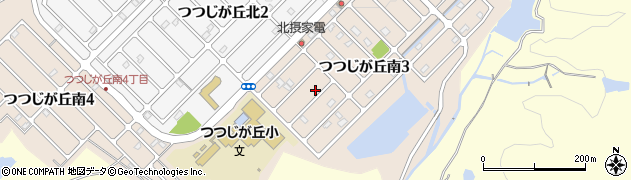 兵庫県三田市つつじが丘南周辺の地図