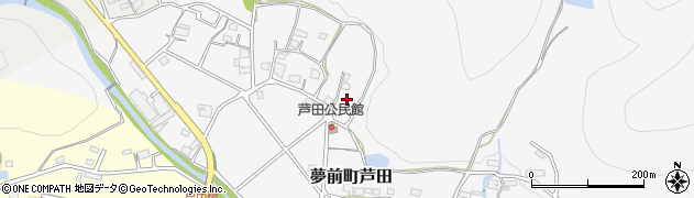 兵庫県姫路市夢前町芦田周辺の地図
