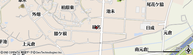 愛知県阿久比町（知多郡）草木（紐名）周辺の地図