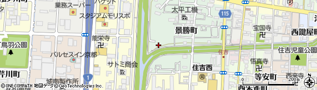 京都府京都市伏見区景勝町10周辺の地図