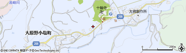 京都府京都市西京区大原野小塩町周辺の地図
