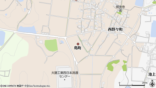 〒675-2431 兵庫県加西市島町の地図