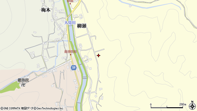 〒410-2508 静岡県伊豆市柳瀬の地図