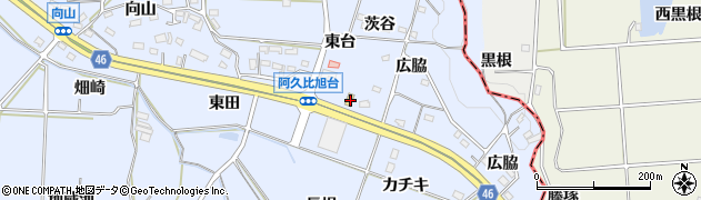 愛知県知多郡阿久比町板山広脇6周辺の地図
