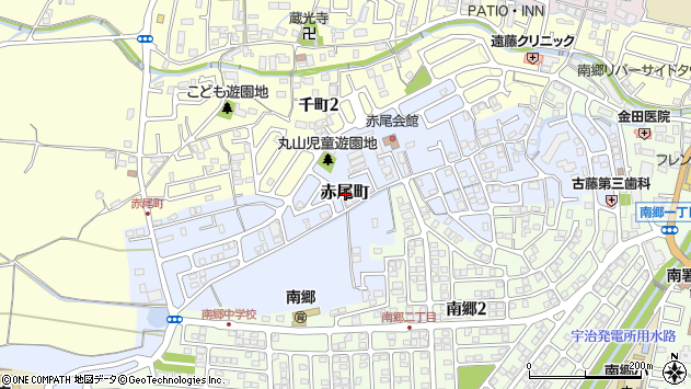 〒520-0864 滋賀県大津市赤尾町の地図