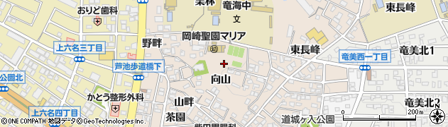 愛知県岡崎市明大寺町周辺の地図