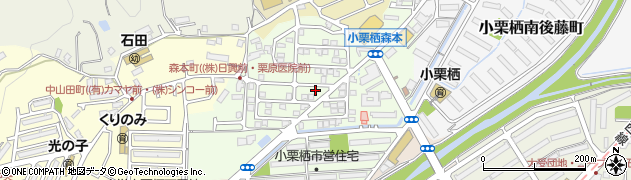 京都府京都市伏見区小栗栖森本町周辺の地図