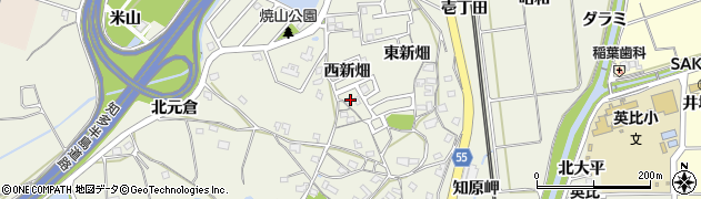 愛知県知多郡阿久比町卯坂西新畑21周辺の地図