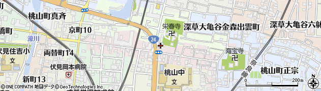 京都府京都市伏見区桃山最上町33周辺の地図