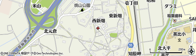 愛知県知多郡阿久比町卯坂西新畑29周辺の地図