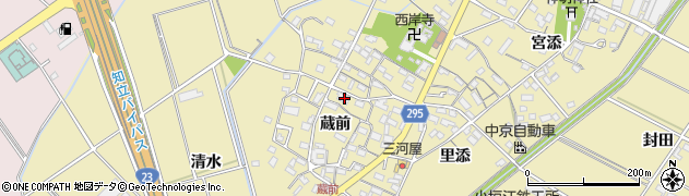愛知県安城市福釜町蔵前151周辺の地図