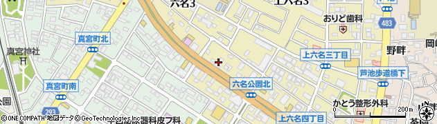 永田や佛壇店　岡崎総本店周辺の地図