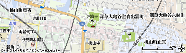 京都府京都市伏見区桃山最上町31周辺の地図