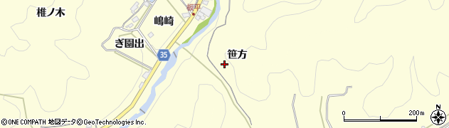 愛知県岡崎市秦梨町（笹方）周辺の地図