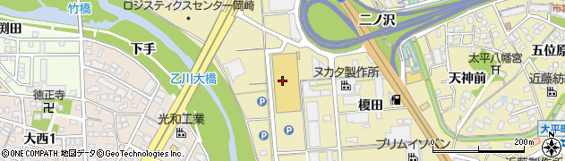 家電住まいる館ＹＡＭＡＤＡ岡崎本店周辺の地図