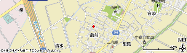 愛知県安城市福釜町蔵前153周辺の地図