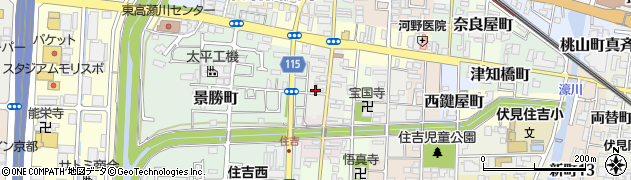 京都府京都市伏見区加賀屋町周辺の地図